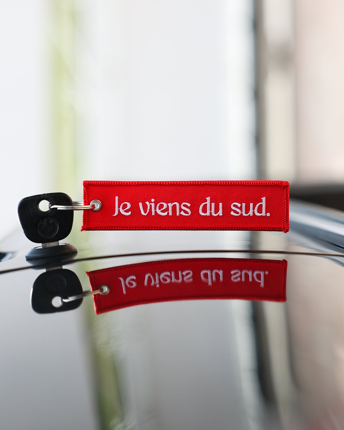 Porte-clé tissu Je viens du Sud