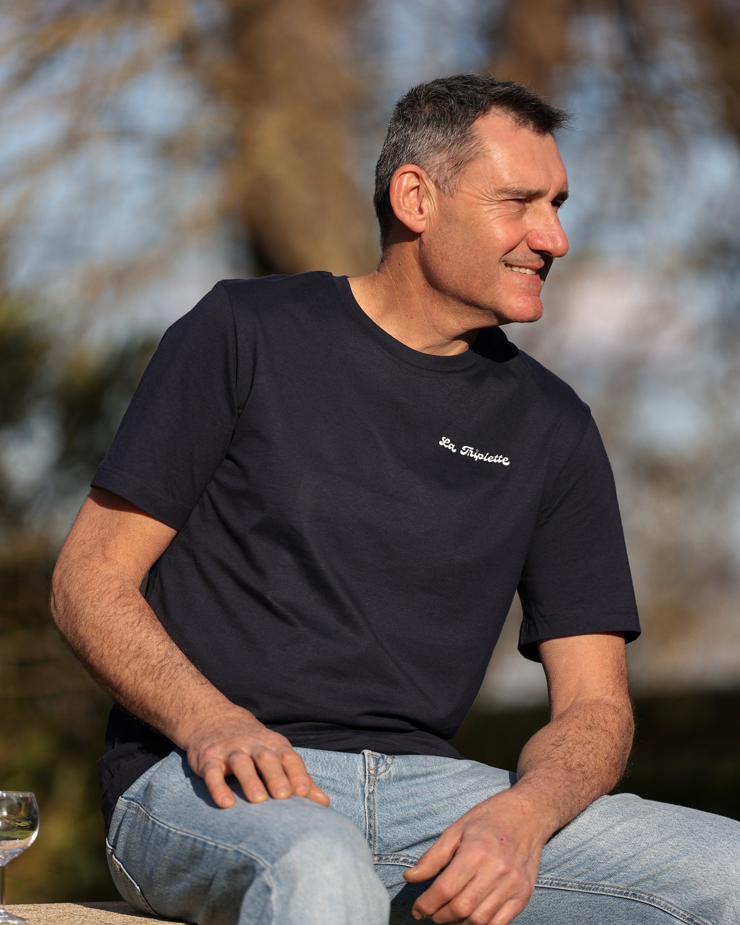 T-shirt Bon Vivant Bleu