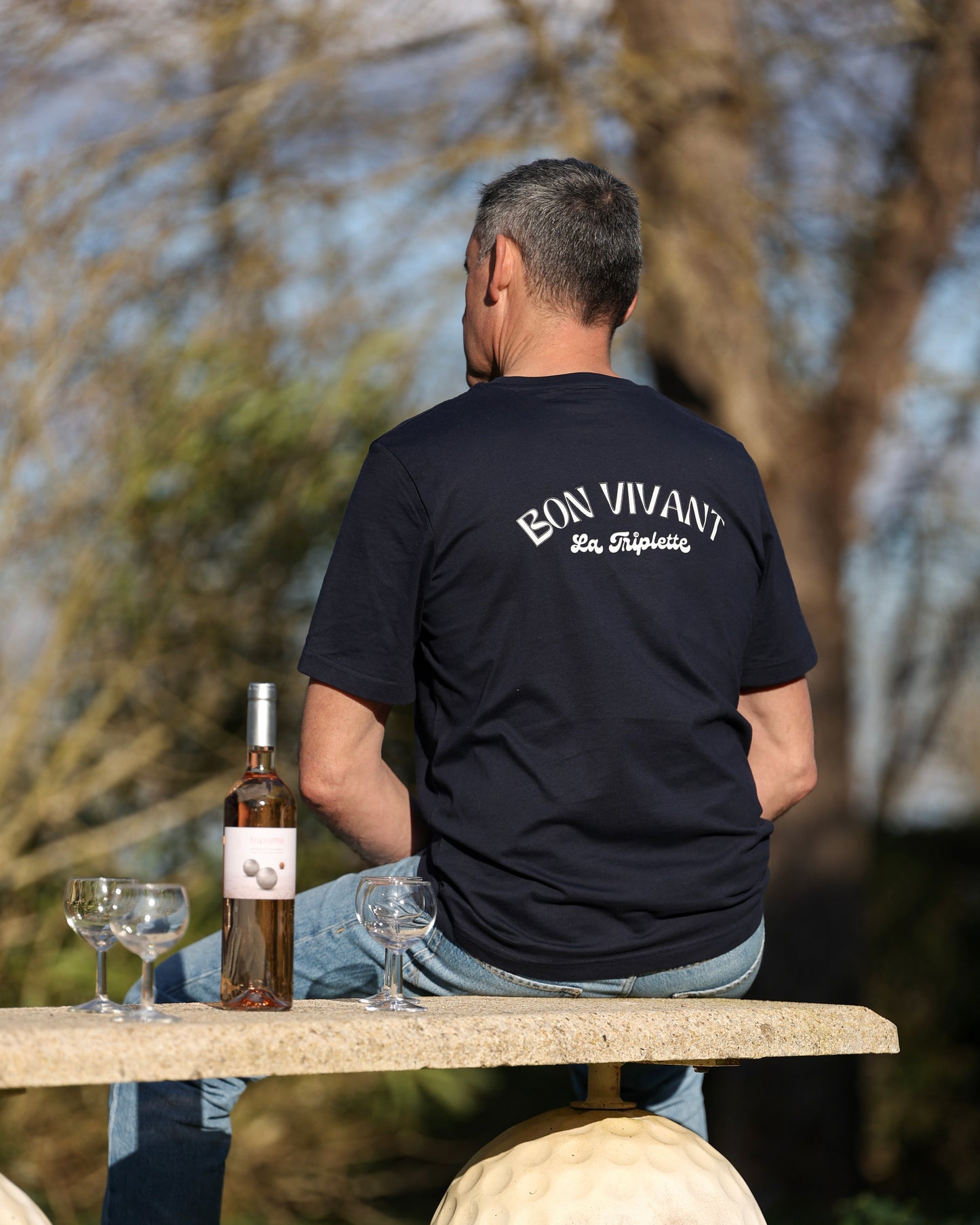 T-shirt Bon Vivant Bleu