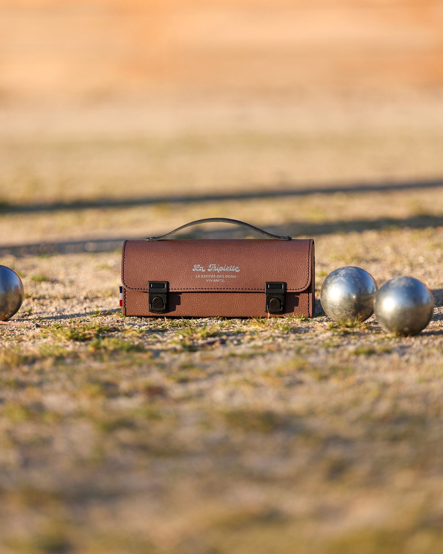 Sacoche de pétanque Marron