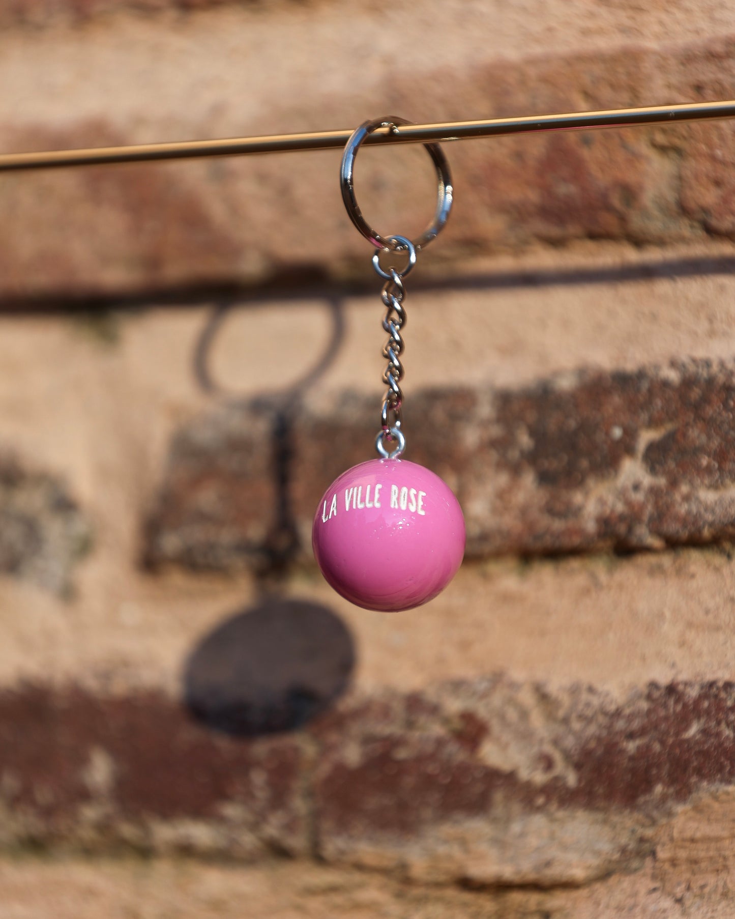 Porte-clé cochonnet Ville Rose