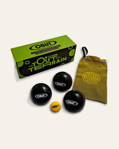 Boules de pétanque d'intérieur noires Obut