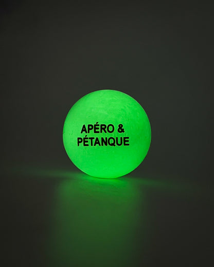 Cochonnet fluorescent Apéro & Pétanque