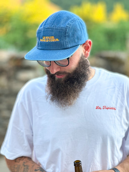 Casquette en Jean Vintage – Le Soleil dans le Cœur