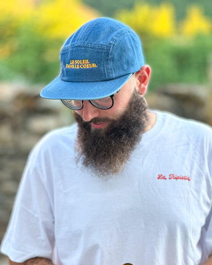 Casquette en Jean Vintage – Le Soleil dans le Cœur