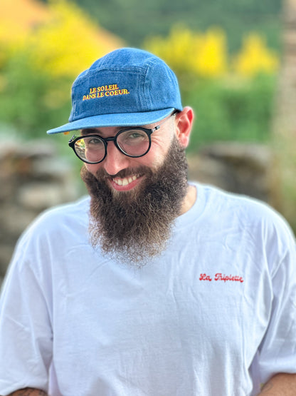 Casquette en Jean Vintage – Le Soleil dans le Cœur