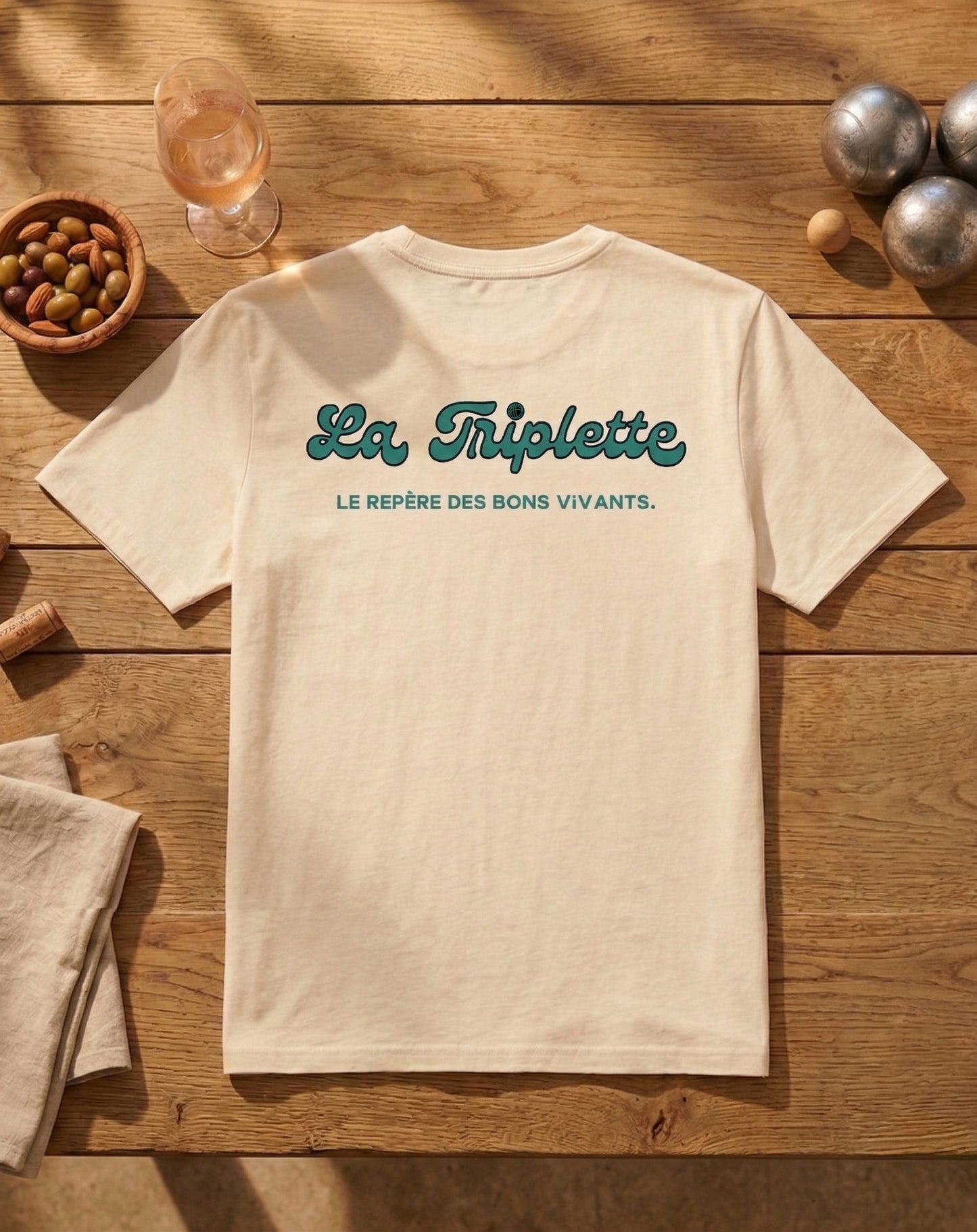 T-shirt Manger Picoler Rigoler